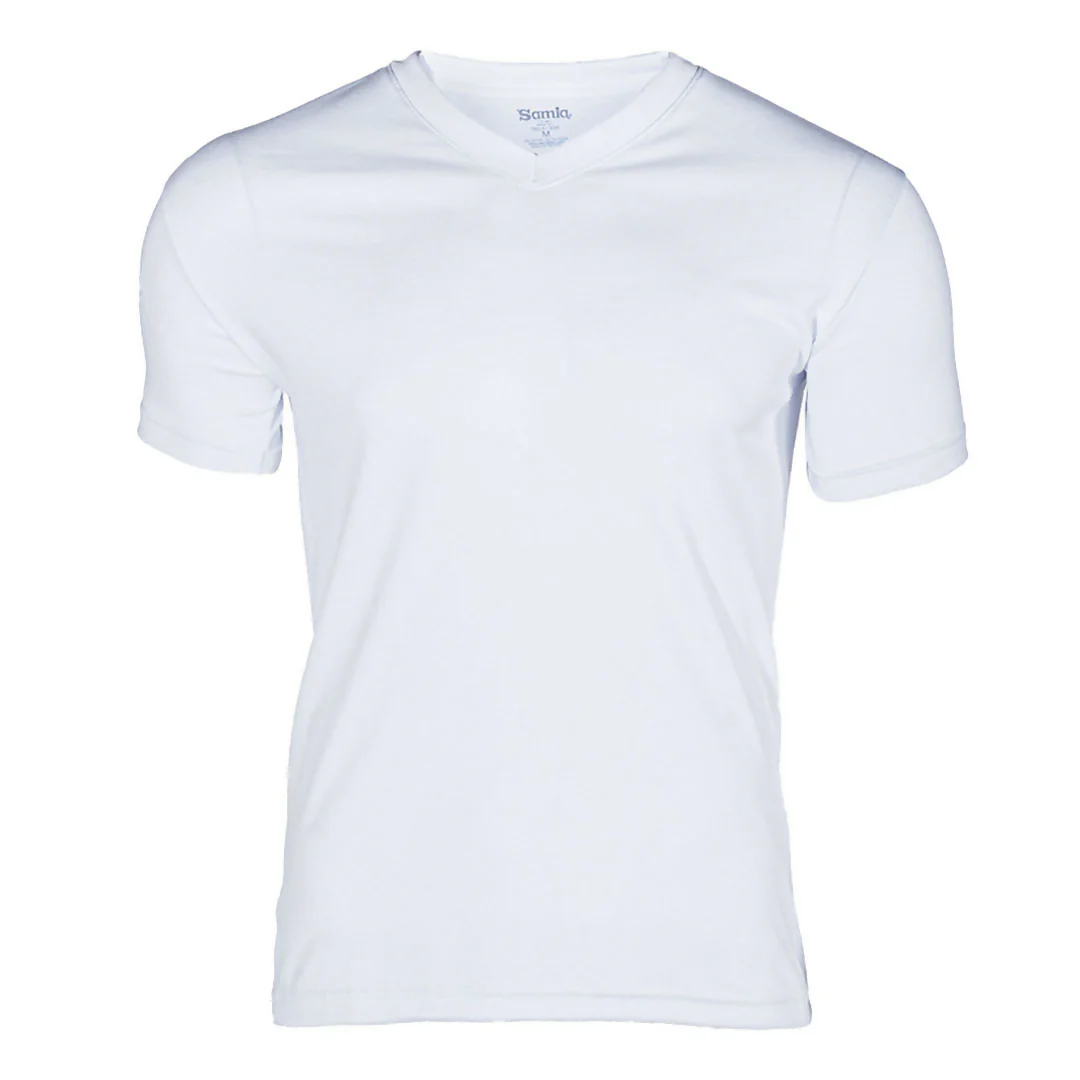 Playera lisa Samia cuello V