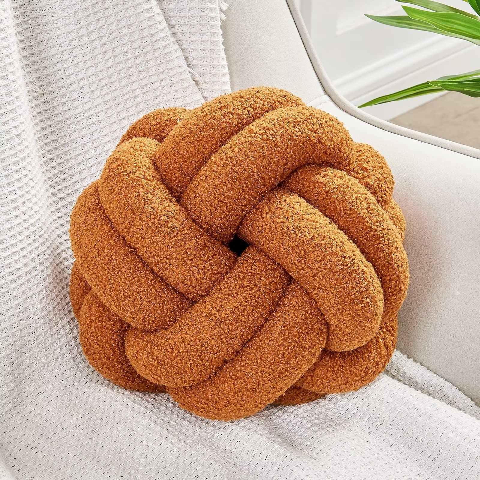 Uvvyui Almohada Anudada de Bola - Imagen 2