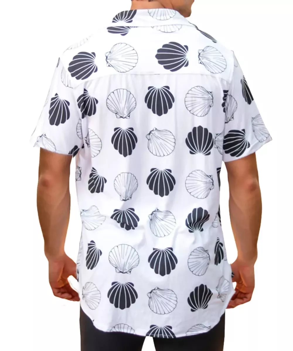 Camisa Playera estampado de conchas para hombre - Imagen 2