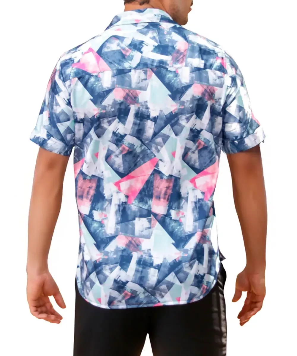 Camisa casual estampado multicolor para hombre - Imagen 2
